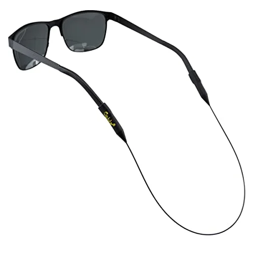 Cablz Original Eyewear Retainer, Black and Yellow with Black Cable, 14-Inch