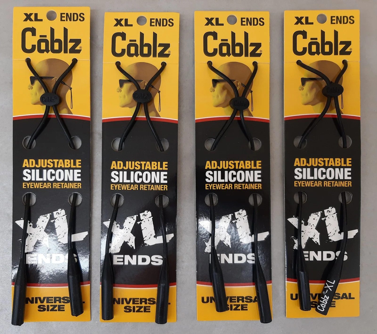 Cablz XL Black 14" Eyewear Retainer - Secure Your Glasses in Style! 4