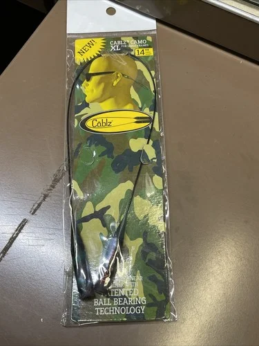 Cablz XL Eyeglass Retainer 14 In For Large Frames Fly Fishing Sports Camo NEW