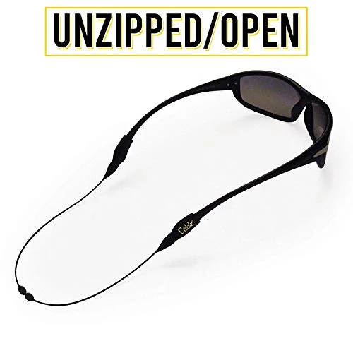Cablz Zipz Colorz Sunglass Retainer - 14" Red/White/Black 3