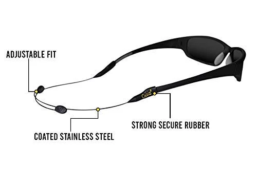 Cablz Zipz Sunglass Retainer - 14" Black 3