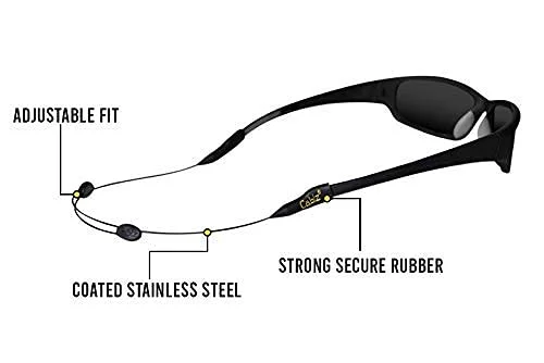 Cablz Zipz XL Sunglass Retainer - 14" Black 2