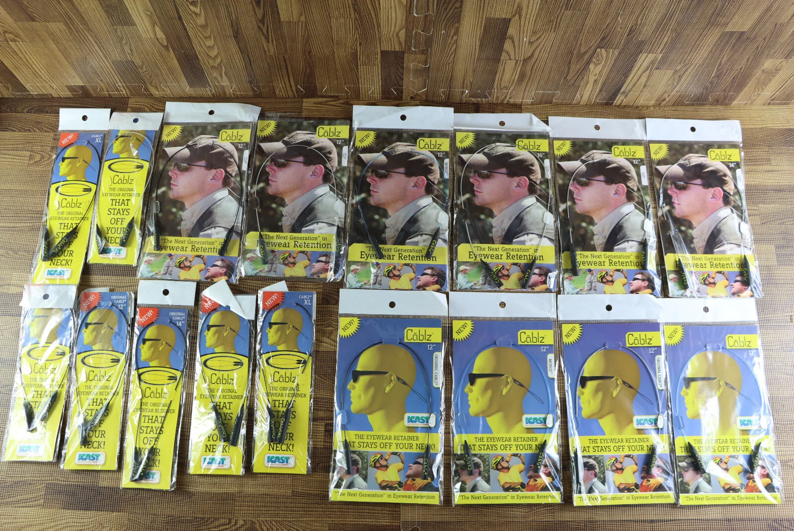 Lot of 17 Cablz Glasses Sunglasses Eye Retainer Straps Assorted Sizes